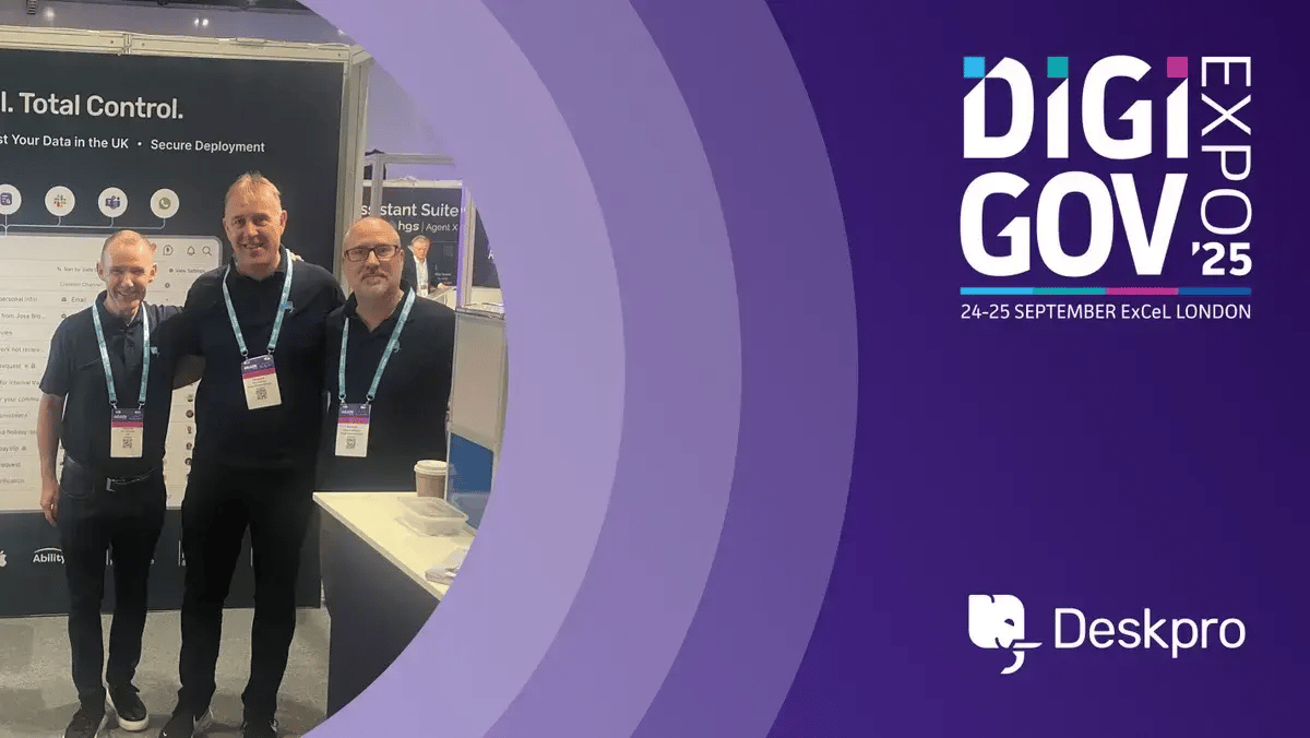 Deskpro at DigiGov 2025: Driving Innovation in Public Sector Technology