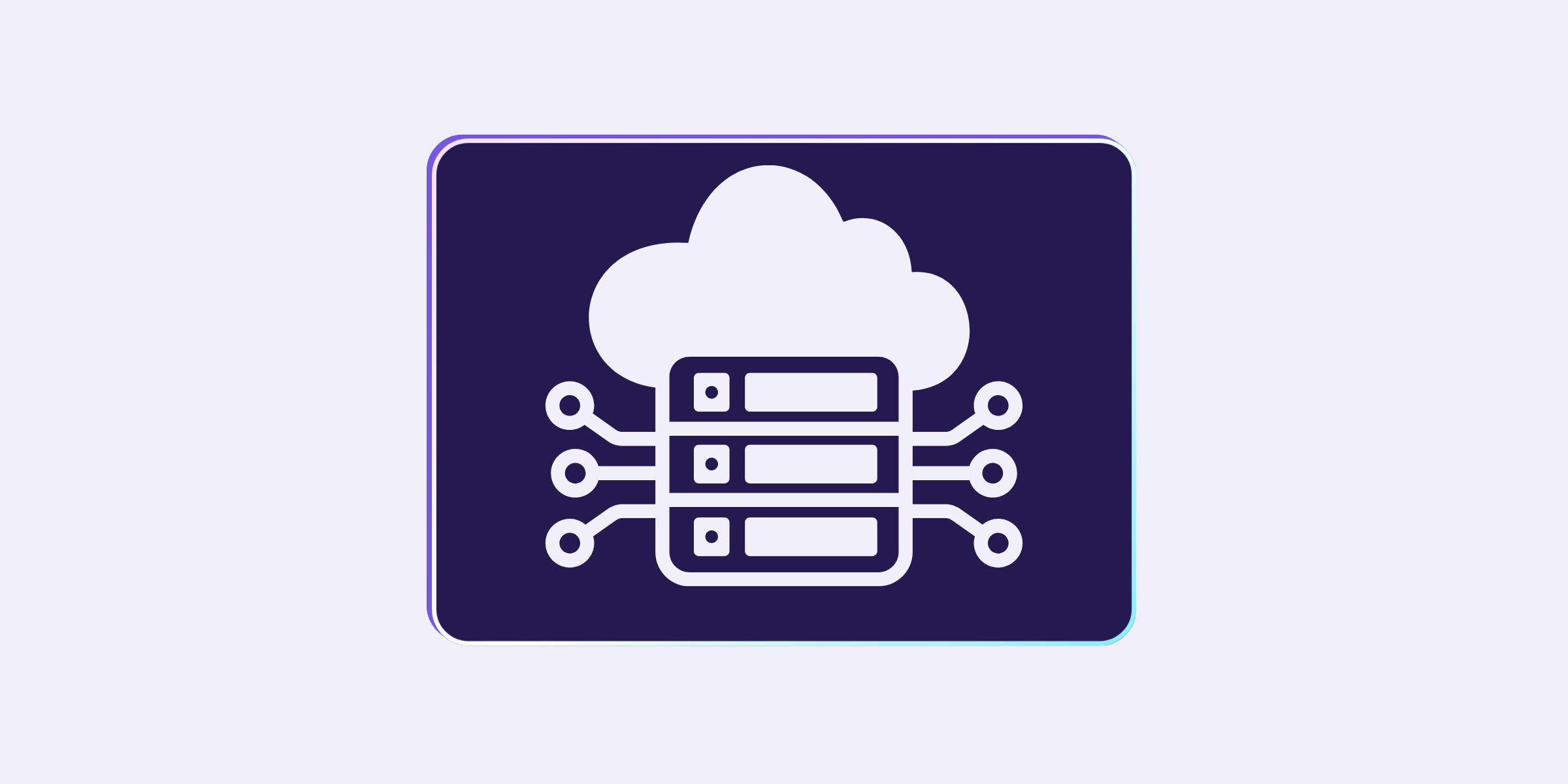Cloud and server icon