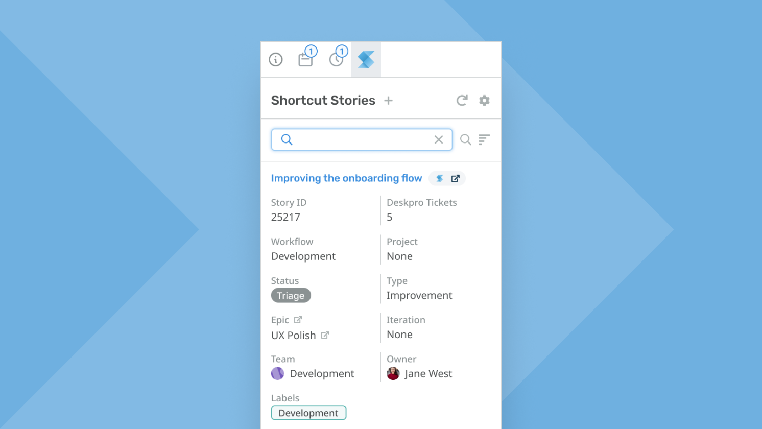Shortcut screenshot