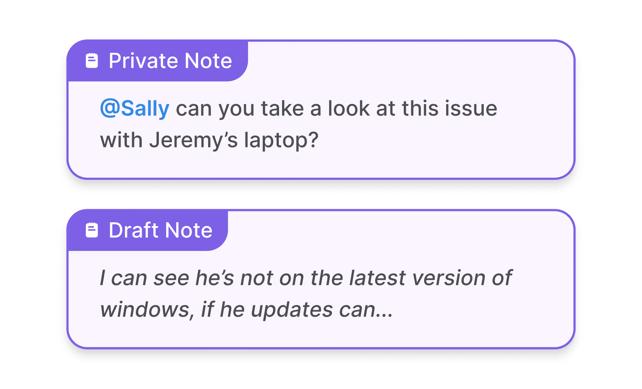 Simple collaboration tools