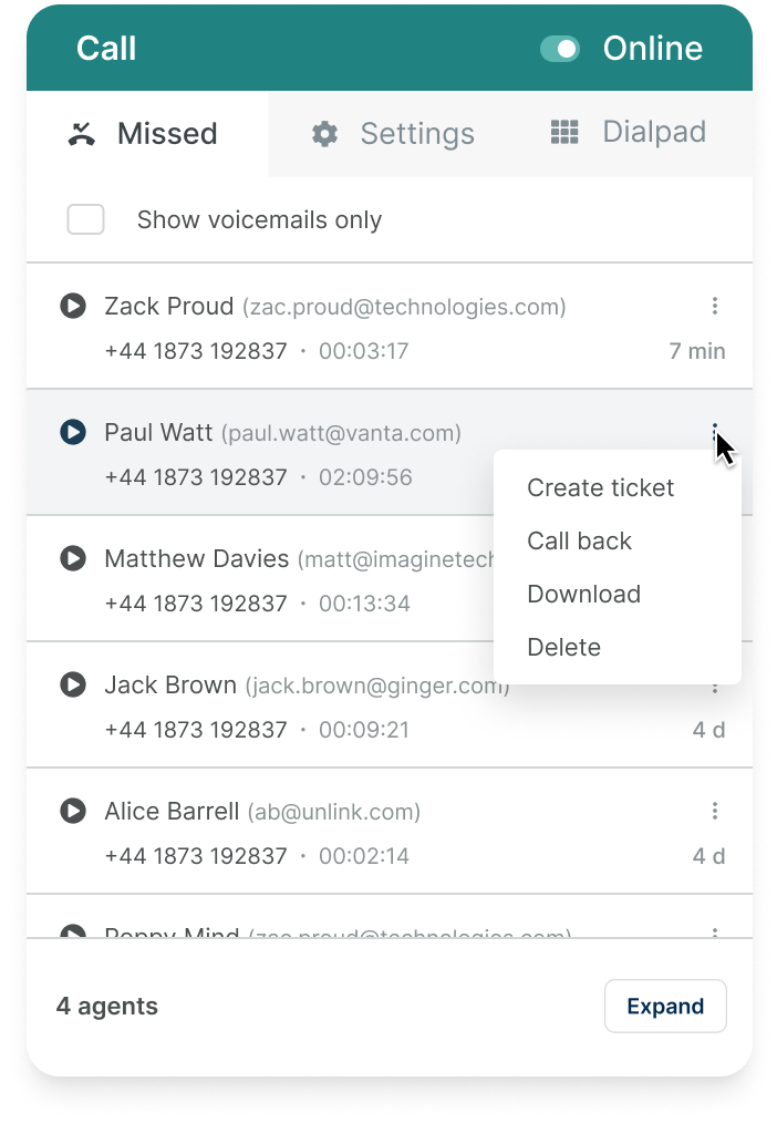 voicemail